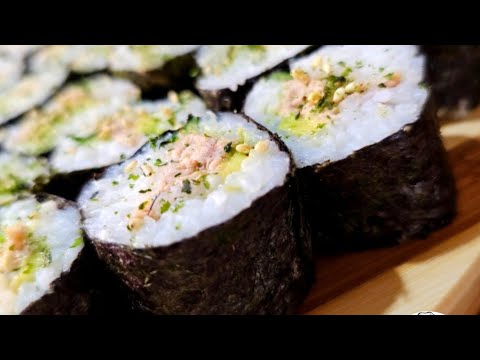 Easy Homemade Tuna Avocado Cucumber Sushi Rolls