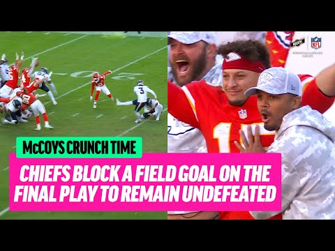 Crunch Time! Chiefs Block Field Goal On The Final Play To Remain Undefeated 💪 | McCoys Crunch Time