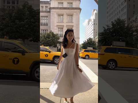 Perfect white summer dress 🚕🤍 #shorts #ootd #summeroutfits #outfitinspo #classyoutfits #chanel