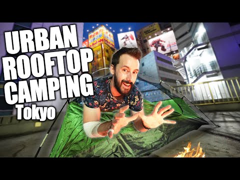 Urban Rooftop Camping in Tokyo | Akihabara