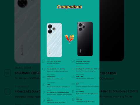 Redmi 13 5g vs Redmi 12 5g 👍 bestrealmephoneunder15000 😲 review videos #vairalshort #trending