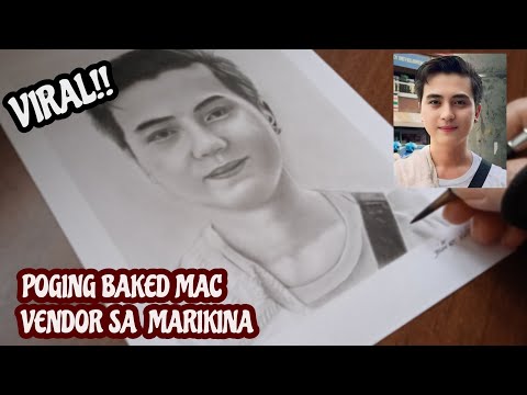 Drawing Enteng Buenaventura Poging vendor ng Baked Mac | jesar art