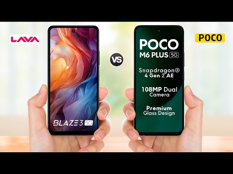 Lava Blaze 3 5g vs Poco M6 Plus 5g || Full Comparison