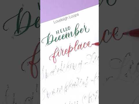 December Worksheets Dropped In Calligraphy Skool! #calligraphy