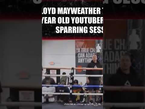 Floyd mayweather spars a YouTuber  #floydmayweather #fazejarvis