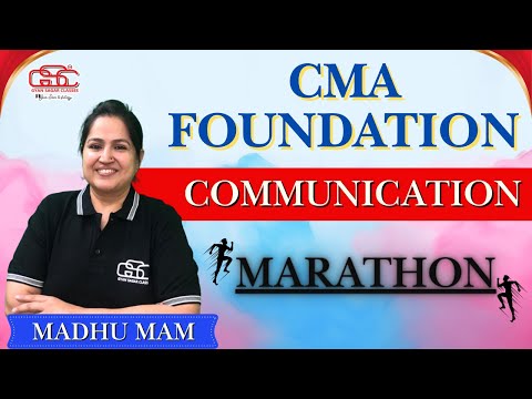 CMA FOUNDATION COMMUNICATION MARATHON | MADHU MAM | GYAN SAGAR CLASSES |