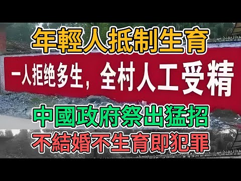 中國政府推出猛招！不結婚不生育就是犯罪！年輕人抵制生育，堅決杜絕，必須生，最少5個！荒謬的中國大陸！ | 窺探家【爆料频道】