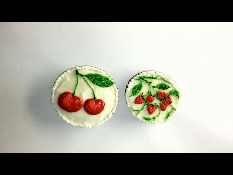 Как раскрасить имбирный пряник / Рисунок на прянике сахарной глазурью / How to color gingerbread