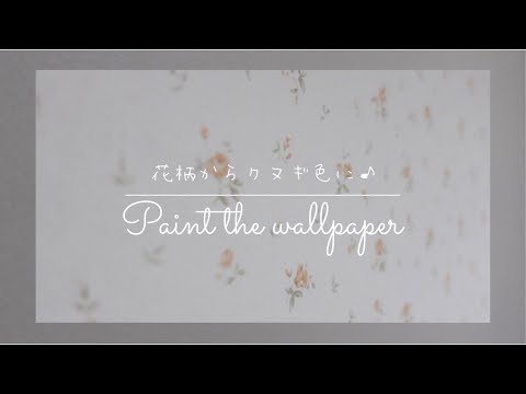 娘の部屋の壁紙ペンキ塗り🎨｜初心者DIY｜主婦vlog