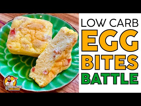 Keto EGG BITES Battle - Low Carb COPYCAT STARBUCKS Egg Bites Recipe!