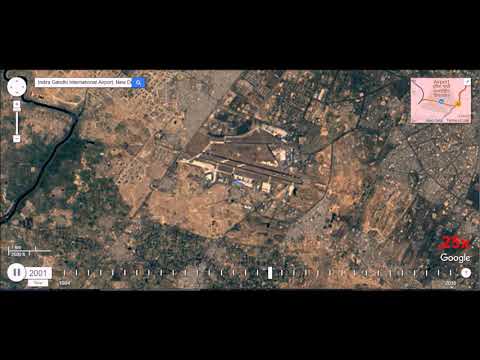 Indira Gandhi International Airport, New Delhi, India - 32 Year Time Lapse