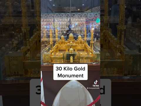 30 Kg Gold ka Monument #video #youtubeshorts #ytshorts #dubai #dubailife #gold #shorts #short