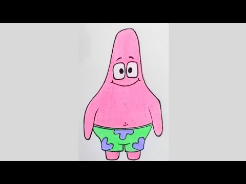 How to draw Patrick from Spongbob #shorts #short #artsyfam #trending #viral  #spongebob #patrick