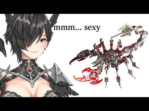 Assembling The Talon-Sponsored Scorpion 3D Metal Puzzle - Vtuber EN JP VN