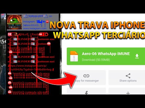 🍎NOVA TRAVA DE IPHONE V2 E WHATSAPP TERCIÁRIO IMUNE 100%SEM LAG MOSCA VIRUS 2020!!!!