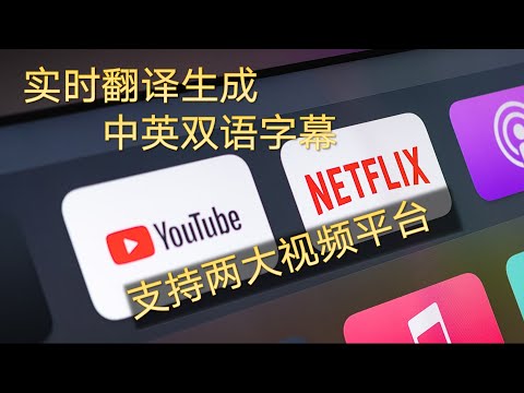 字幕工具  实时生成双语字幕  支持YouTube和Netflix两大视频平台 language learning with netflix & youtube