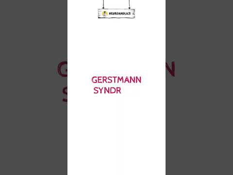 4 cardinal signs of GERSTMANN SYNDROME! #shorts #gerstmannsyndrome