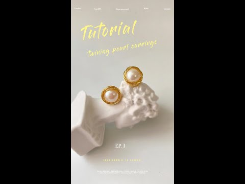 Diy Wire Wrapping Pearl Stud Earrings - Rimmoto