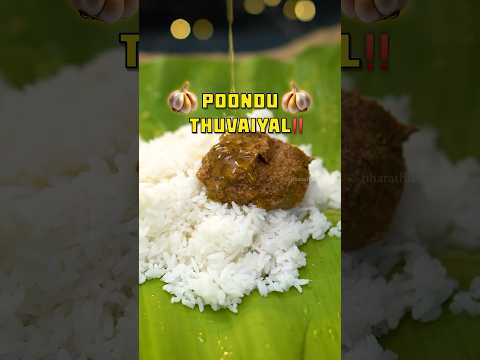 Poondu Thuvaiyal Recipe ‼️ #recipe #bharathicooks