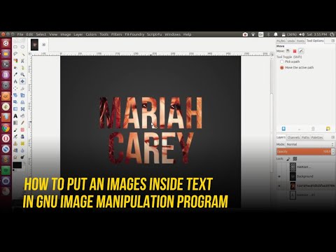 How To Put an Images Inside Text in GIMP Image Manipulation Program