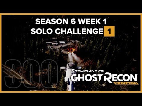 Ghost Recon Wildlands Ep 300 - S06W01 Solo Challenge 1 Kill Santa Blanca from 150m