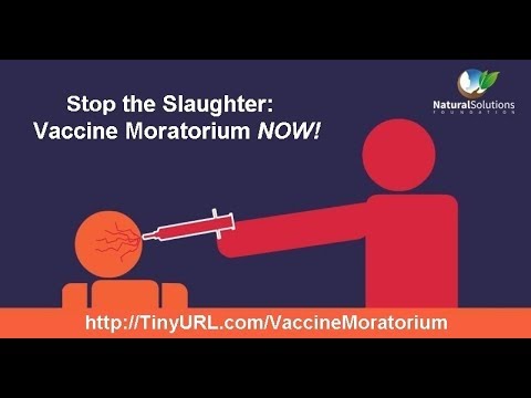 Stop the Slaughter: Five Year Childhood Vaccine Moratorium Now!