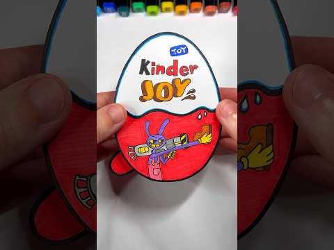 DIY Jax The Amazing Digital Circus 2 Kinder Joy | Paper Craft Ideas #shorts #papercraft