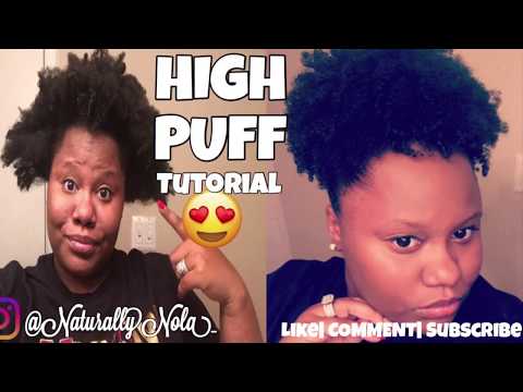 Sleek High Puff Natural Hair Tutorial ➰