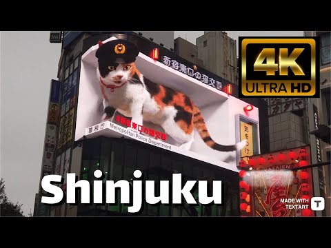 Tokyo Walk to Shinjuku Station - 4K HDR