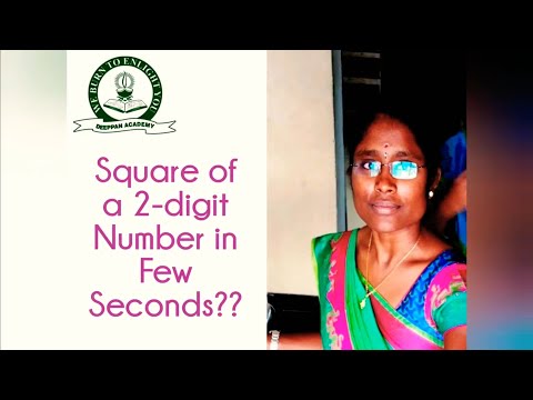 Square of a 2-Digit Number in Few Seconds in Tamil || Aptitude || Competitive Exams