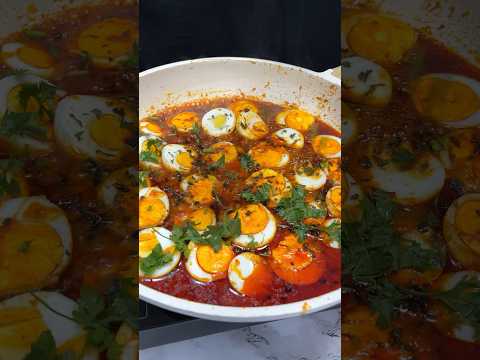 Egg Tikka Masala ASMR Cooking || #shorts #food #asmr #cooking #nonveg #indianasmrworld #eggs #anda