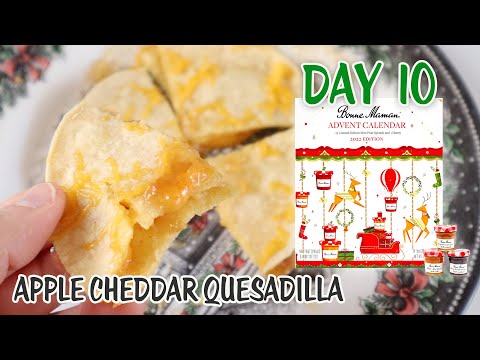 Day 10 Bonne Maman Advent Calendar 2022 🎄 Apple Cheddar Quesadilla 🧇 Dash Mini Griddle