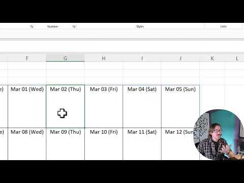 Use the Excel SEQUENCE Function to Produce a Calendar