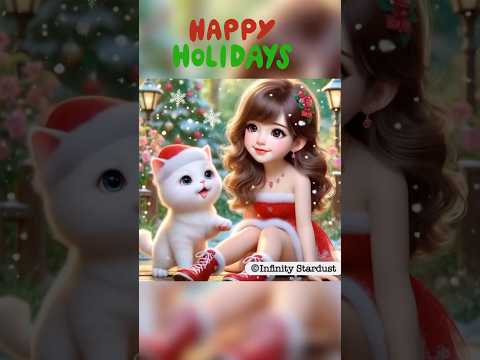 😍So Cute!! ซานตี้กับเจ้าเหมียว#christmas2024,#christmasvibe,#happyholidays,#shorts,#คริสต์มาส,