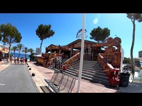 ⁴ᴷ Magaluf walking tour, Mallorca Nightlife town | 4K HDR 60fps