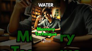 1 Best Water Memory Technique 🔥 Remember What You Read #studytips #examtips