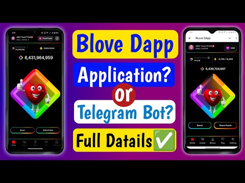 Blove dapp Application or Telegram Bot ! Blove dapp telegram mini app use kaise kare