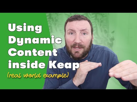 Real World Dynamic Content Example [inside Keap]