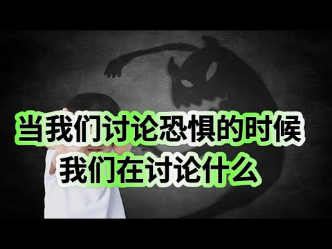 当我们讨论恐惧的时候 我们在害怕什么