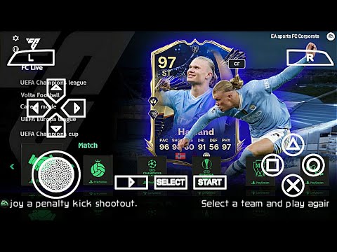 EA FC 24 PPSSPP V2 Android Update Scoreboard & New Face Real Camera Ps5 Best Graphics