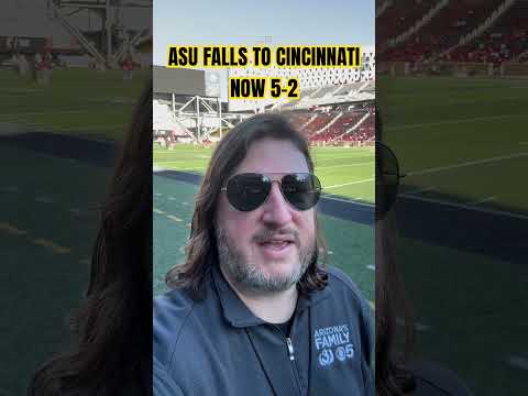 ASU loses to Cincinnati 24-14, now 5-2 (2-2) #asufootball #collegefootball #shorts