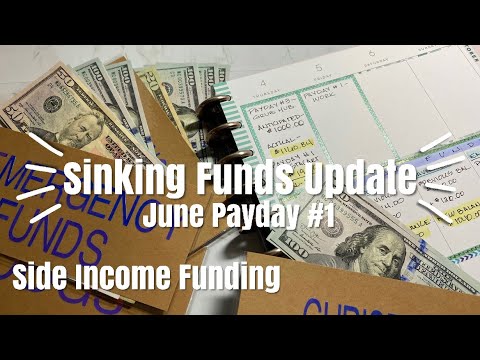 Stuffing SINKING FUNDS CASH ENVELOPES - SIDE INCOME PAYDAY | INCONSISTENT INCOME - BUDGET WITH ME