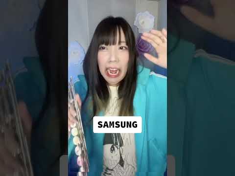 【フルート】iPhone VS SAMSUNG 着信音を比較してみた#shorts