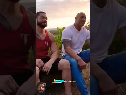 Rock and Roman Reigns Attitude 🔥🔥#shortvideo #shorts