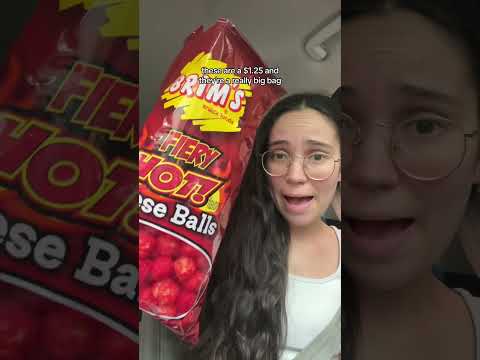 I couldn’t believe it!!👀 #hotcheetos #dollartreefinds #fireballs #snackreview