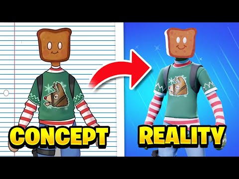 I Turned FAN CONCEPTS into Real Fortnite skins!