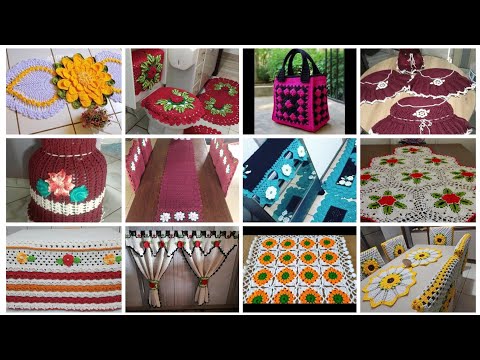 Ideas únicas y hermosas de patrones de crochet hechos a mano para decoraciones del hogar