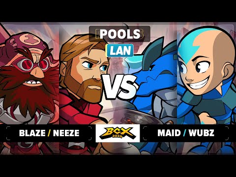 Blaze & Neeze vs Maid & wubz - Pools - Brawlhalla World Championship 2024 - LAN 2v2