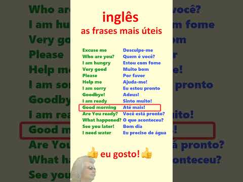 Inglês. Aprenda frases mais úteis em inglês para principiantes!