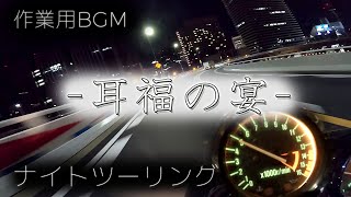 ZRX400でナイトツーリング　夜景  作業用BGM【ASMR】カワサキ4気筒  大阪　阪神高速　環状線